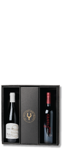 Two pack holiday wine gift box